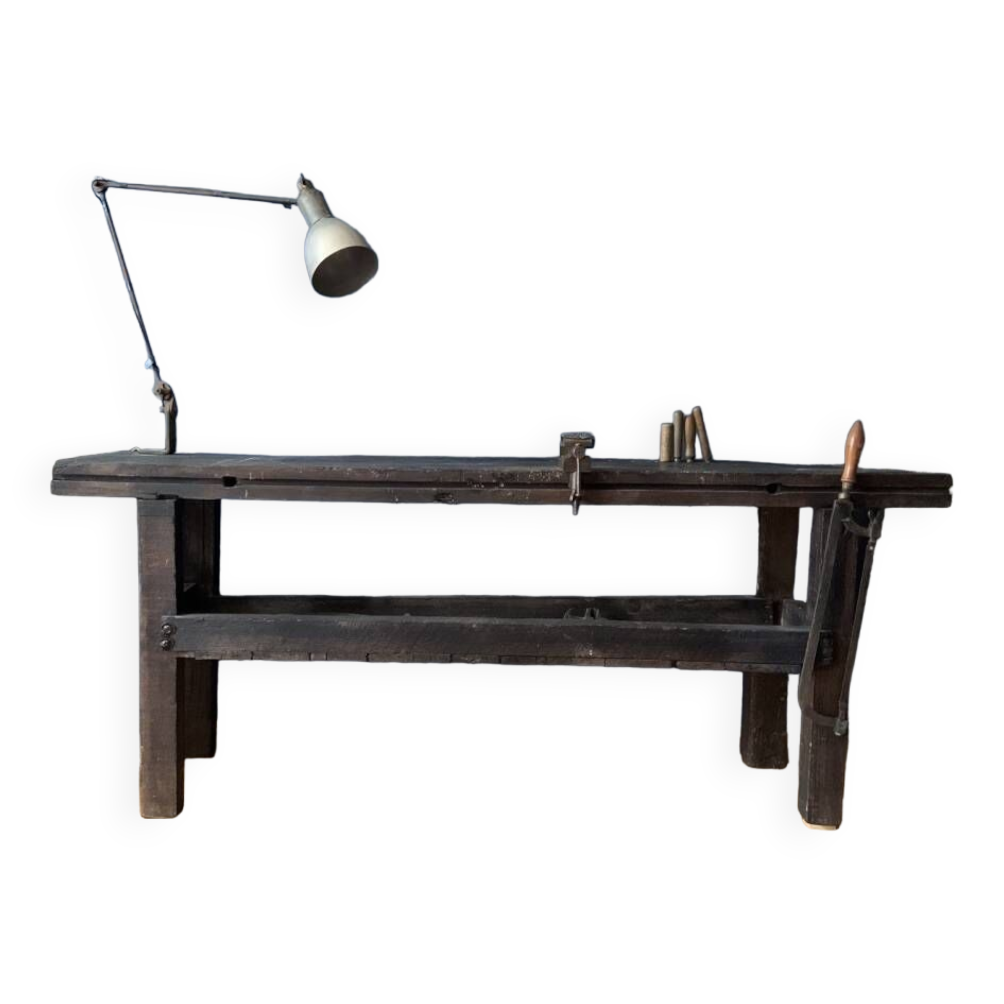 Meuble etabli etagere consol ancien