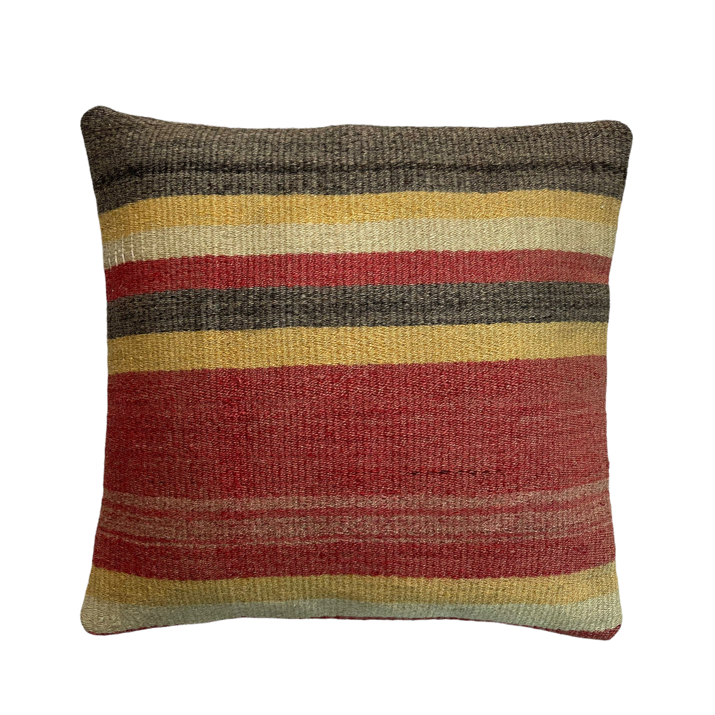 Vintage turkish kilim cushion cover, 40 x 40 cm