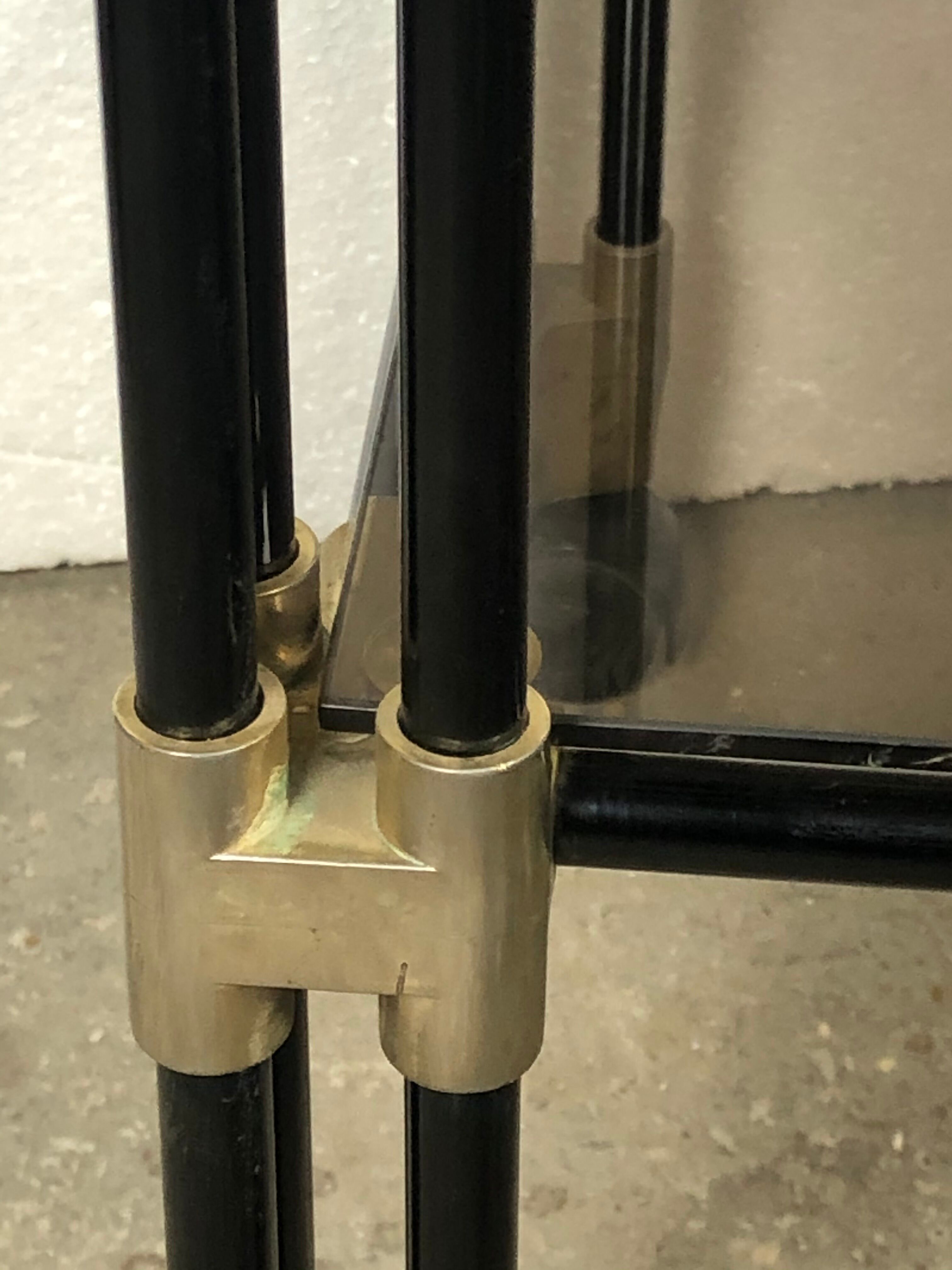 70'S 2-tray 70'S tube brass dessert/rolling table