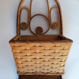 Rattan mail letter holder