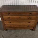 Chest of drawers  Louis Philippe old walnut