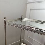 Chrome and mirror serving trolley