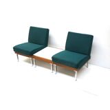 Set of 2 armchairs and coffee table / modular sofa made in the 60s