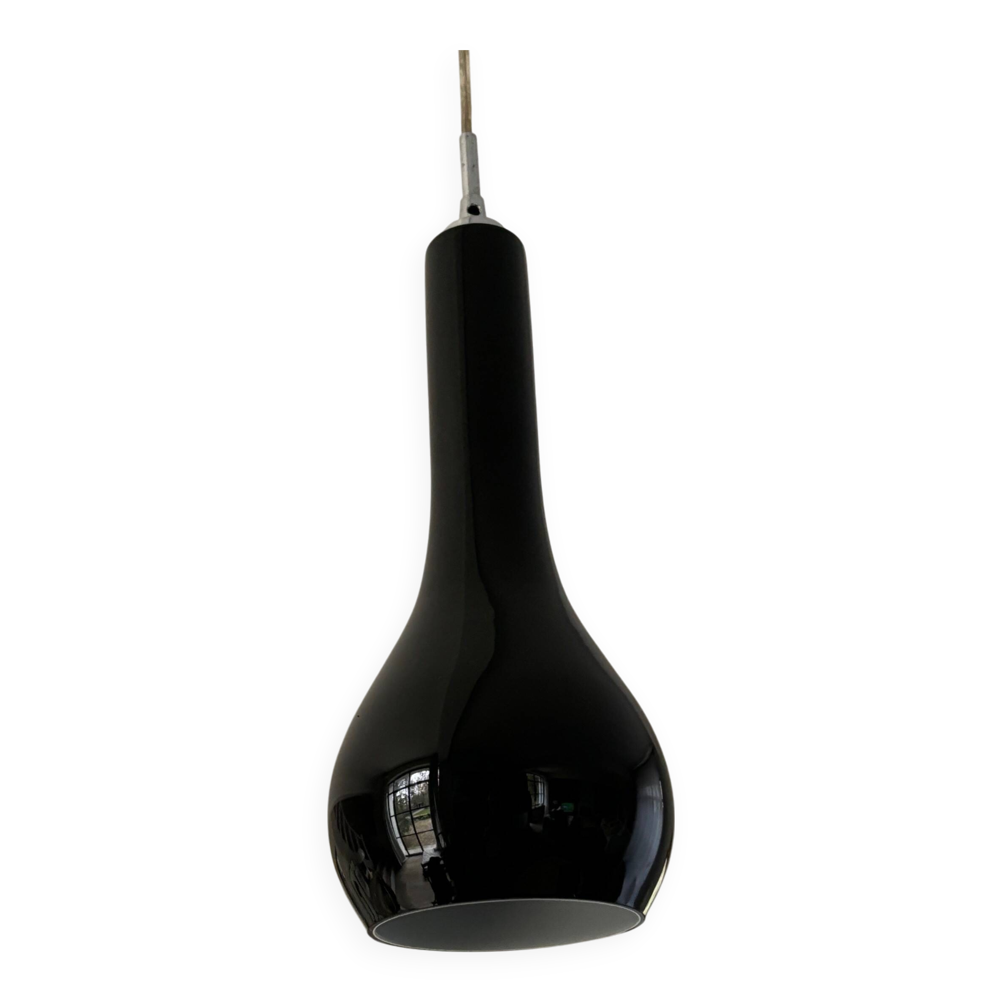 glass pendant light - 80s/90s Sweden