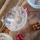 7 coupelles en verre ciselé vintage