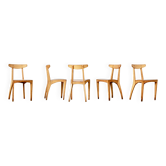 5 chairs by Thibault Desombre, 1990