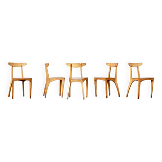 5 chairs by Thibault Desombre, 1990