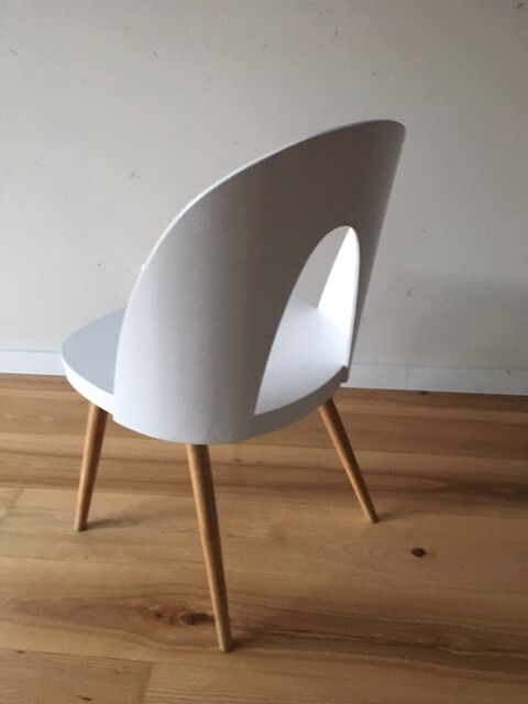 White dining chair by Antonin Suman for Tatra, 1960