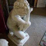 Sculpture en bronze peint