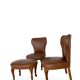 Ensemble de chaises d'appoint et tabouret pour pied, années 1950.