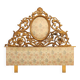 Tête de lit double sculptée et dorée
