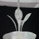 Luxury Barovier & Toso chandelier, Murano Pulegoso glass, 1950s