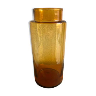 Old brown glass pharmacy bottle