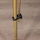 Lampadaire vintage années 70 en laiton doré à deux lumières design italien