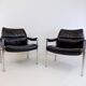 Lot de 2 fauteuils en cuir Röder Söhne by Miller Borgsen