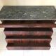 Commode XIXe Louis Philippe marbre sainte anne et noyer