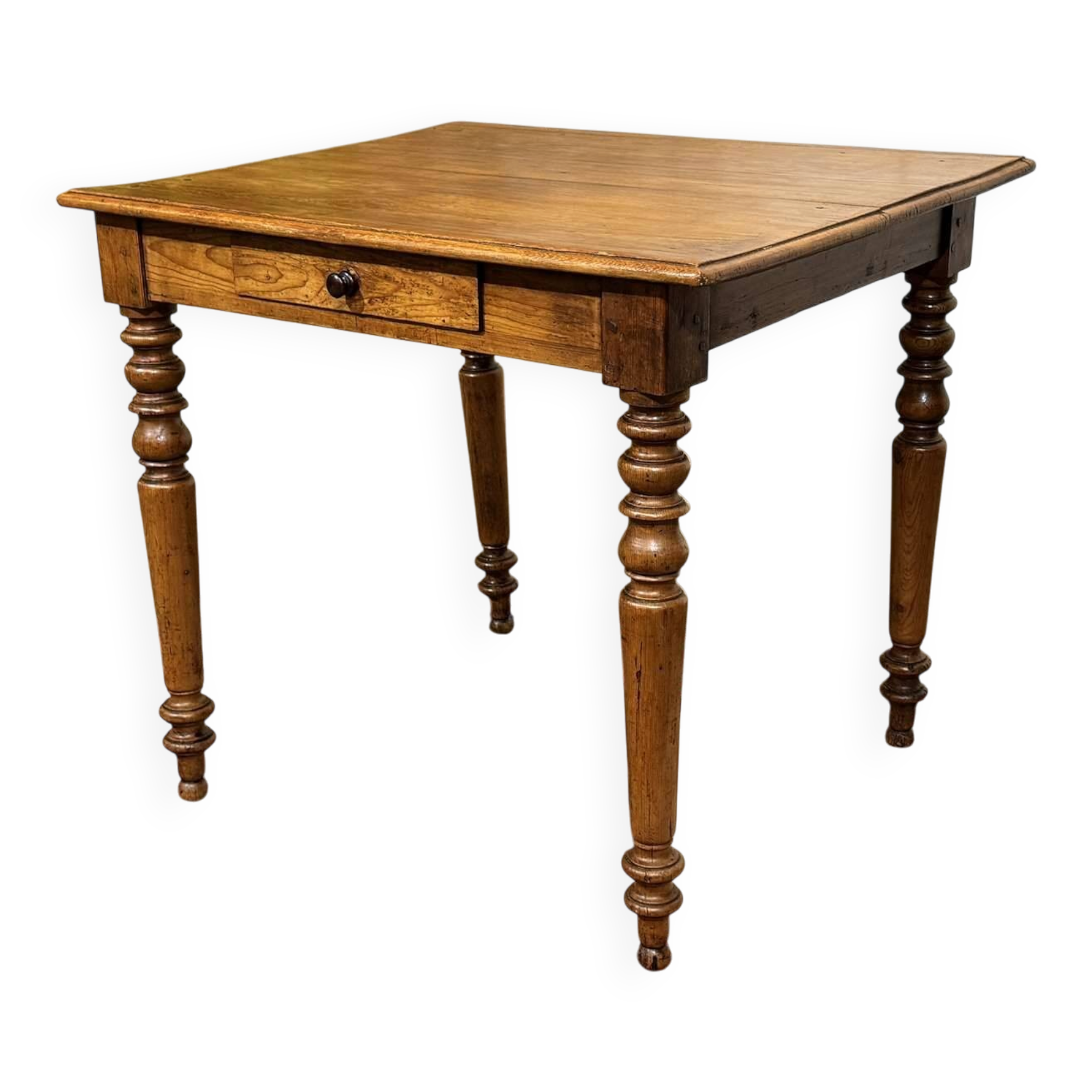 Pine and blonde mahogany desk from the early 20th century.