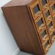 Vintage Dutch Beech Haberdashery Shop Cabinet / Vitrine, 1950s