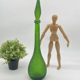 Empoli Italian Glass Carafe / Bottle, Vintage