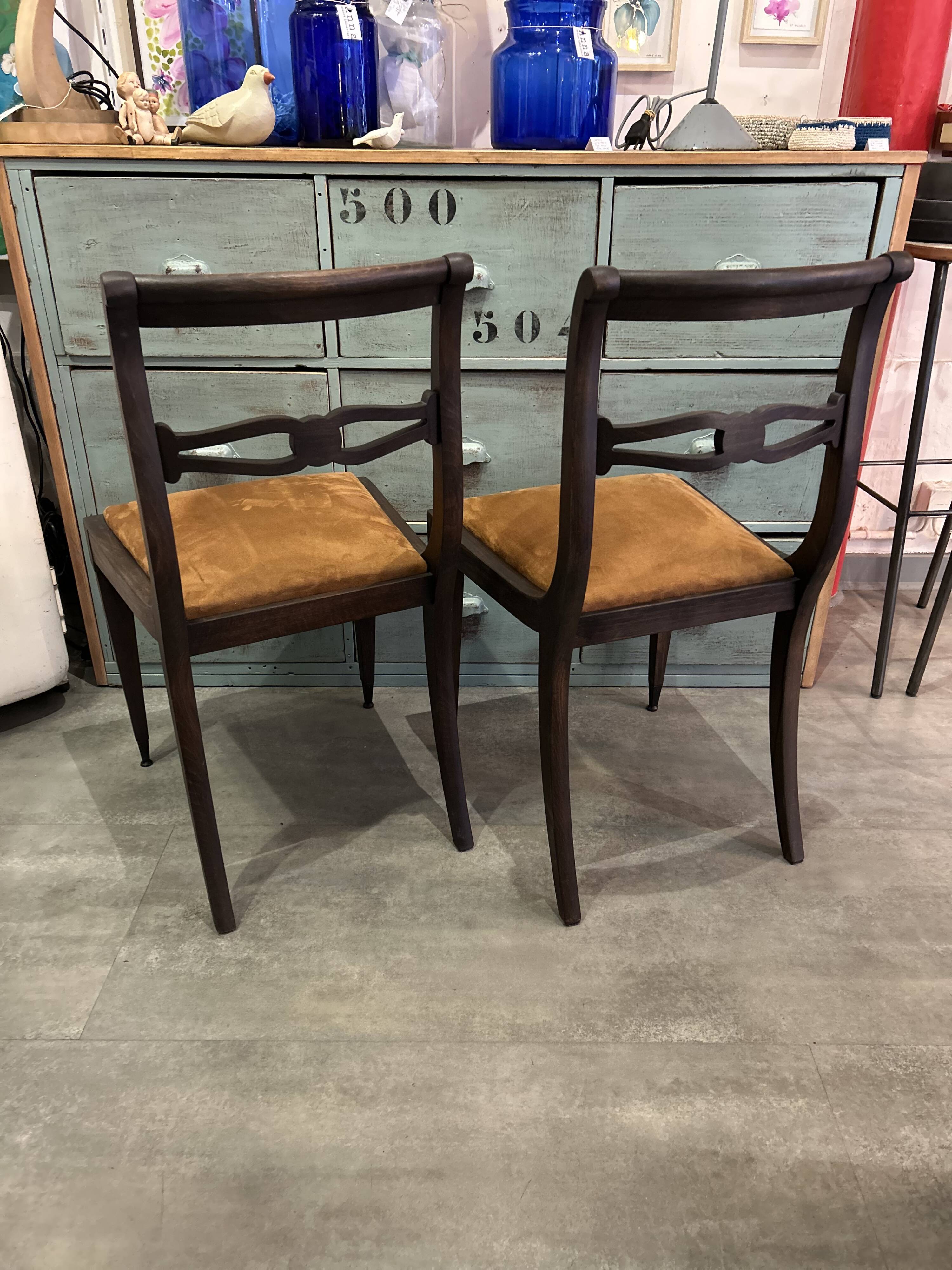 Pair of Regency style chairs from the 1940s.