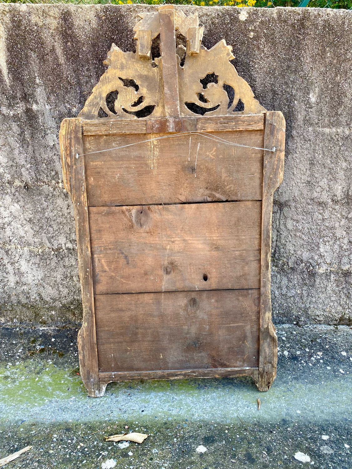 Miroir ancien bois doré