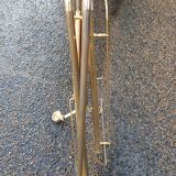 Vintage folding serving table on wheels