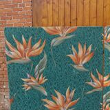 Large vintage fabric screen