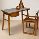 Writing Desk Mid-20th Century Wooden Desk, 90 × 49 × 73 cm