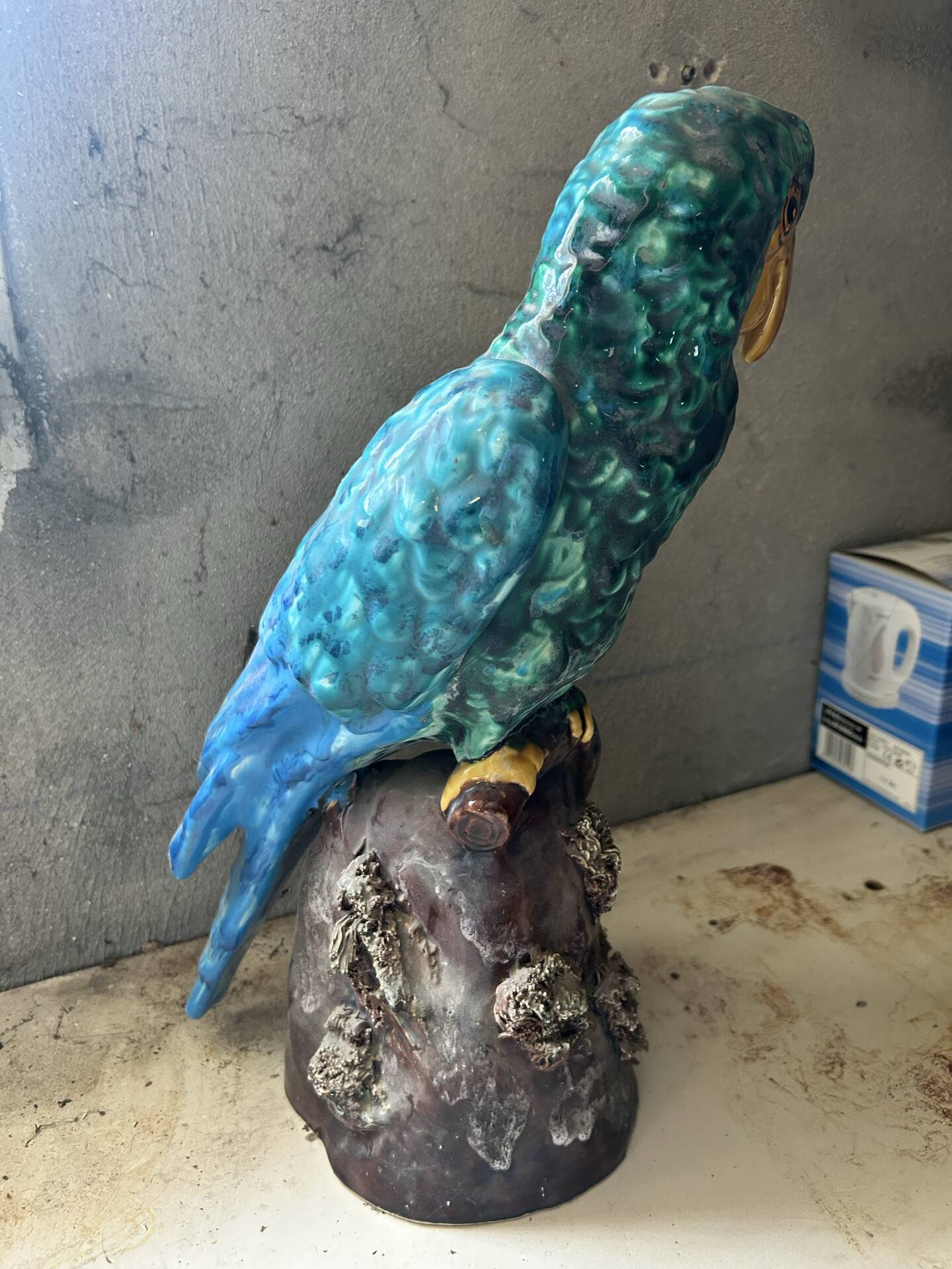 Perroquet en céramique Vallauris