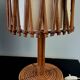 French rattan lamp. Attributed to Louis Sognot.