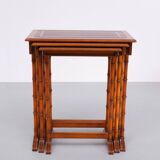 English Cherrywood Nesting Tables from Heldense, 1978, Set of 3