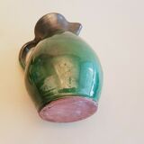 Large pitcher decanter in vintage terracotta ceramic 60s signed Buxo