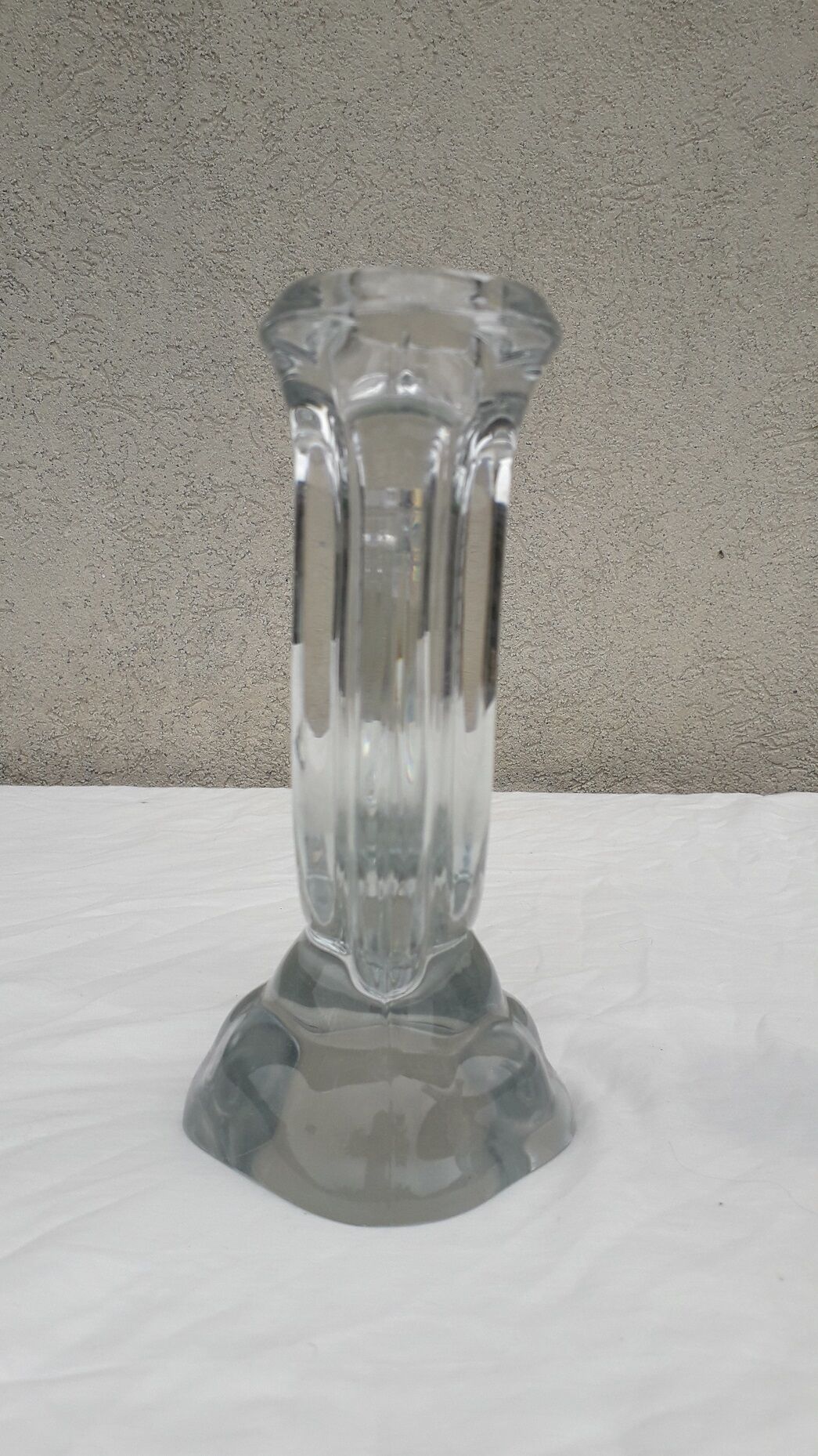 Paire de bougeoirs cristal