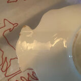 Mozart pattern earthenware gravy boat stamped Sarreguemines