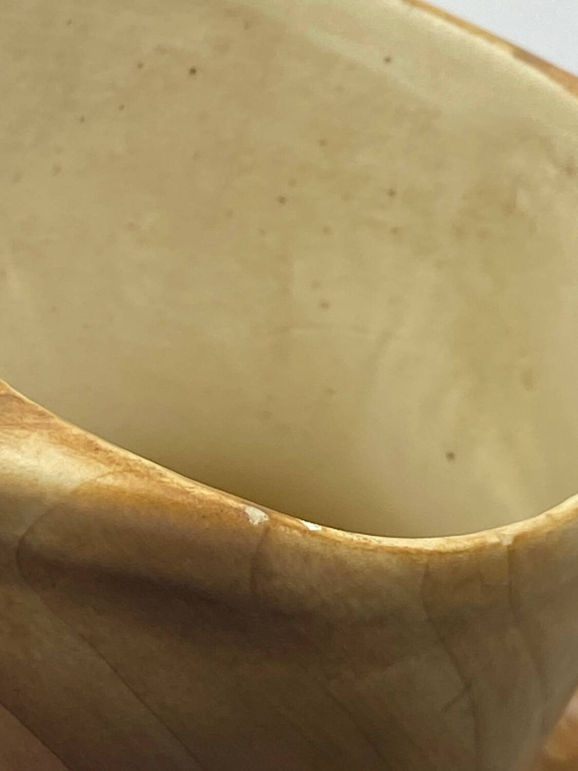 Vintage ceramic pitcher Vallauris Grandjean Jourdan imitation wood