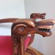 fauteuil curule dagobert têtes de chimère XIXe