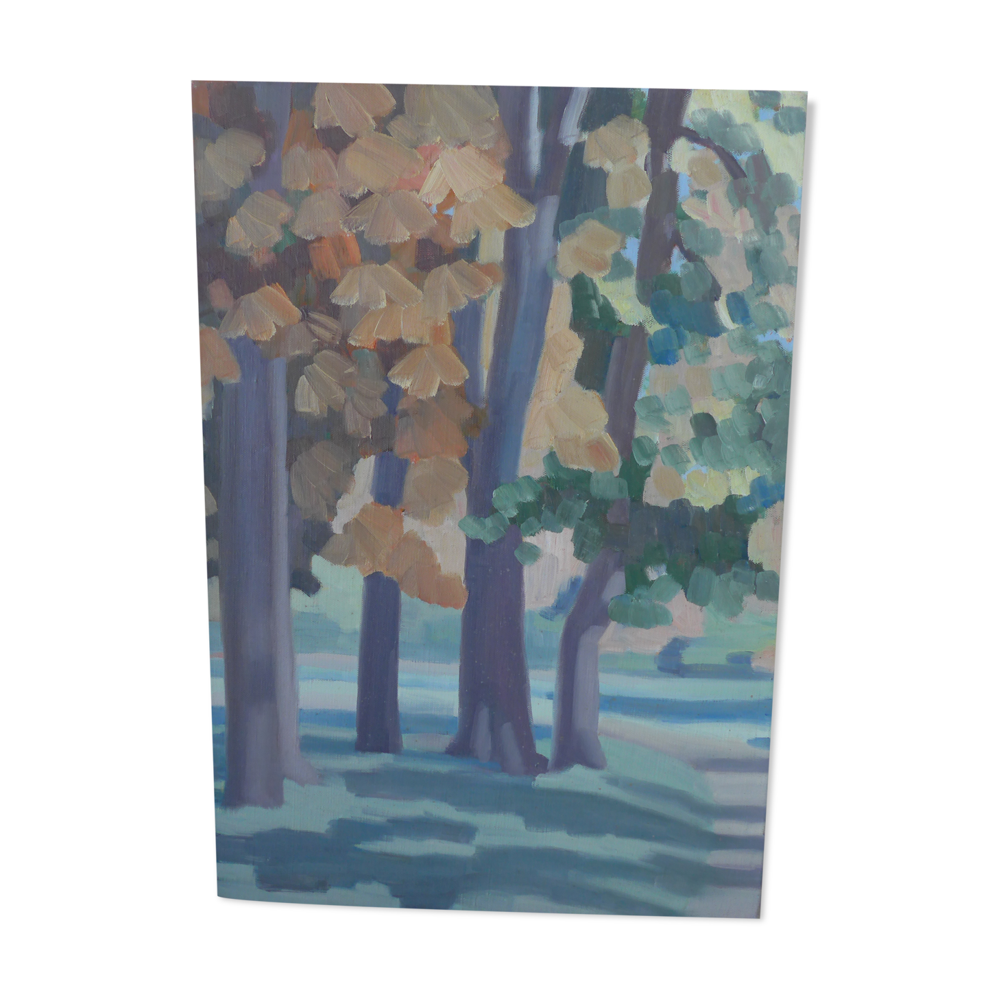 Forest landscape painting
