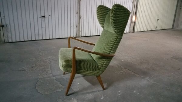 Fauteuil Bergere scandinave wing chair