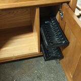 Solid oak tv stand