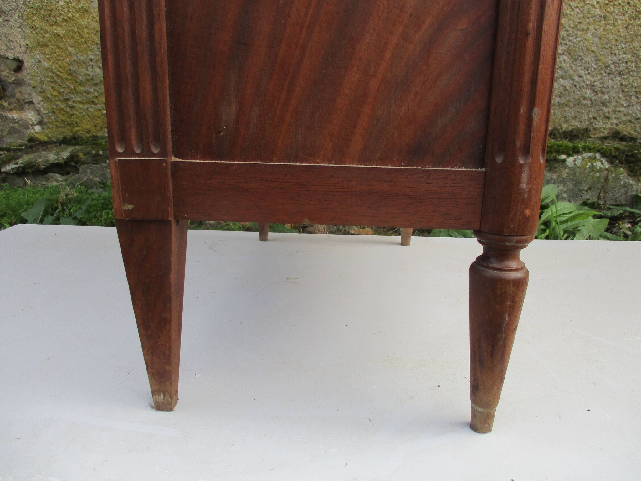 Louis XVI style mahogany secretary from the 19th century.