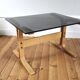 Vintage Scandinavian glass coffee table 1960 Ingmar Relling