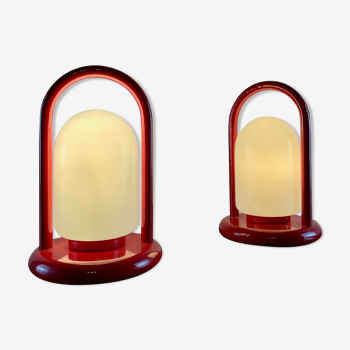 Paire de lampes de chevet eighties