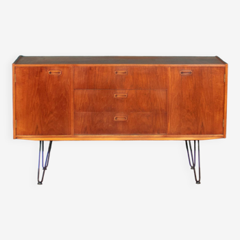 Retro Teak 1960s Sideboard On Hairpin Legs