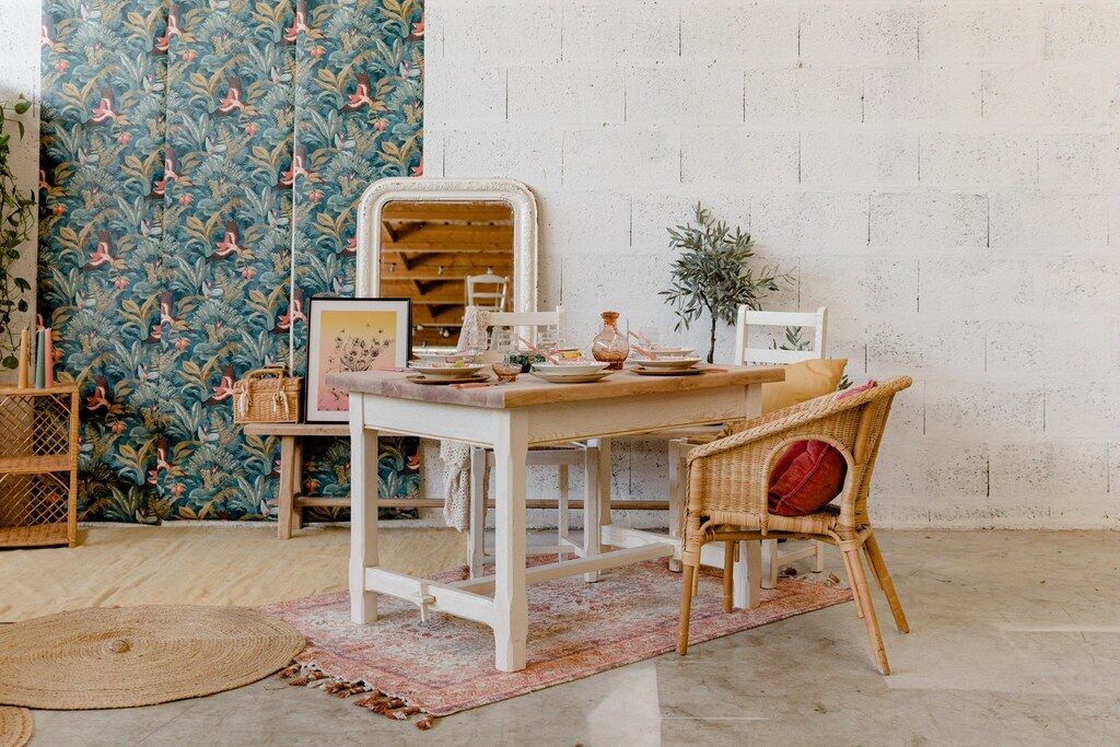 Wooden table solid oak