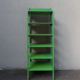 Old wooden shelf store display