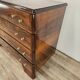 Commode Art Déco en noyer et laiton