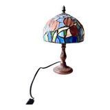 Tiffany-style Art Deco mosaic lamp