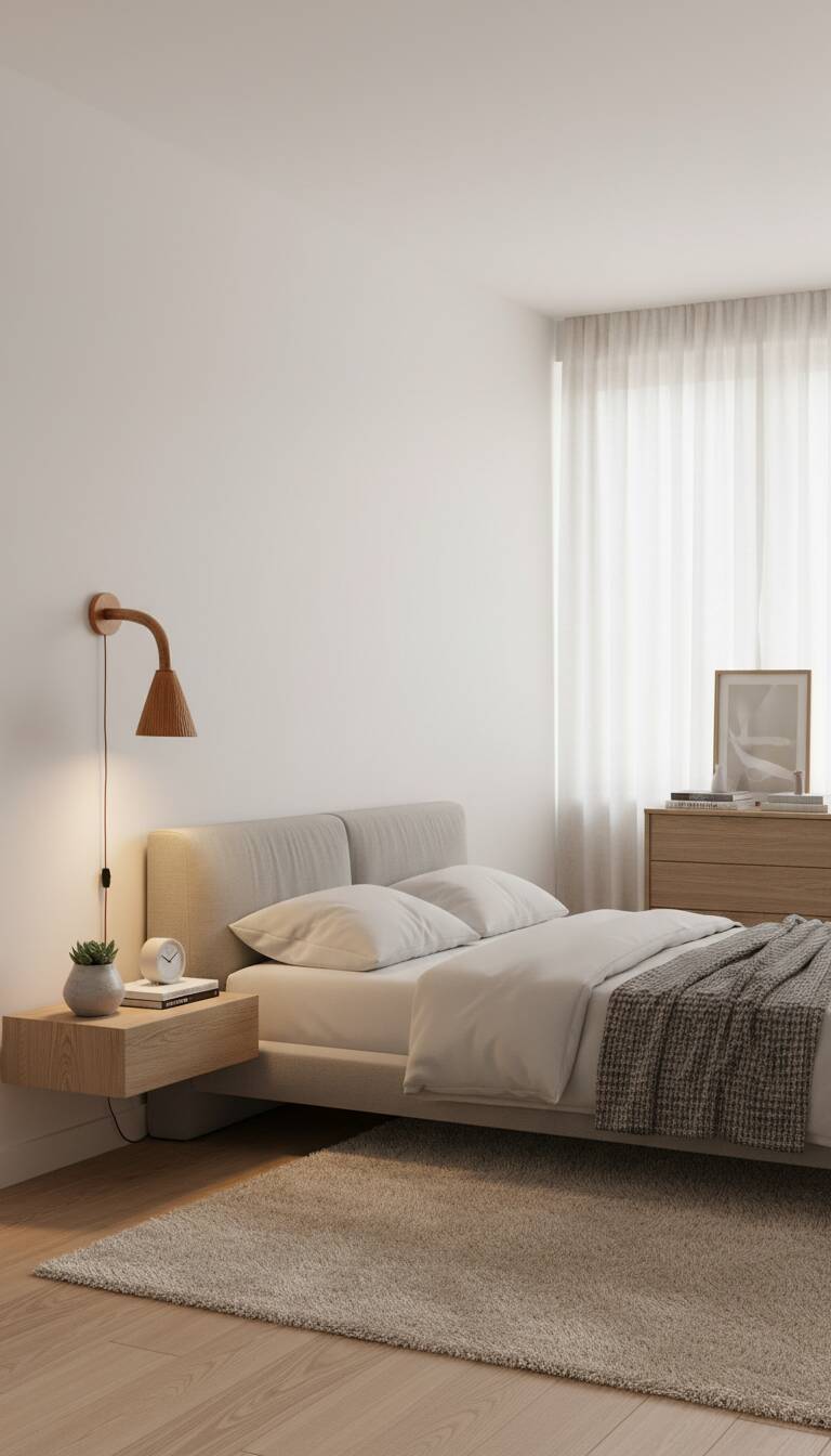 Organic Rattan with Cone Shade Wall Lamp