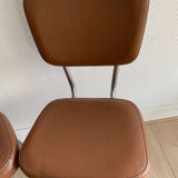 Pair of vintage skai chairs