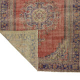 Anatolian handmade vintage rug 273 cm x 212 cm